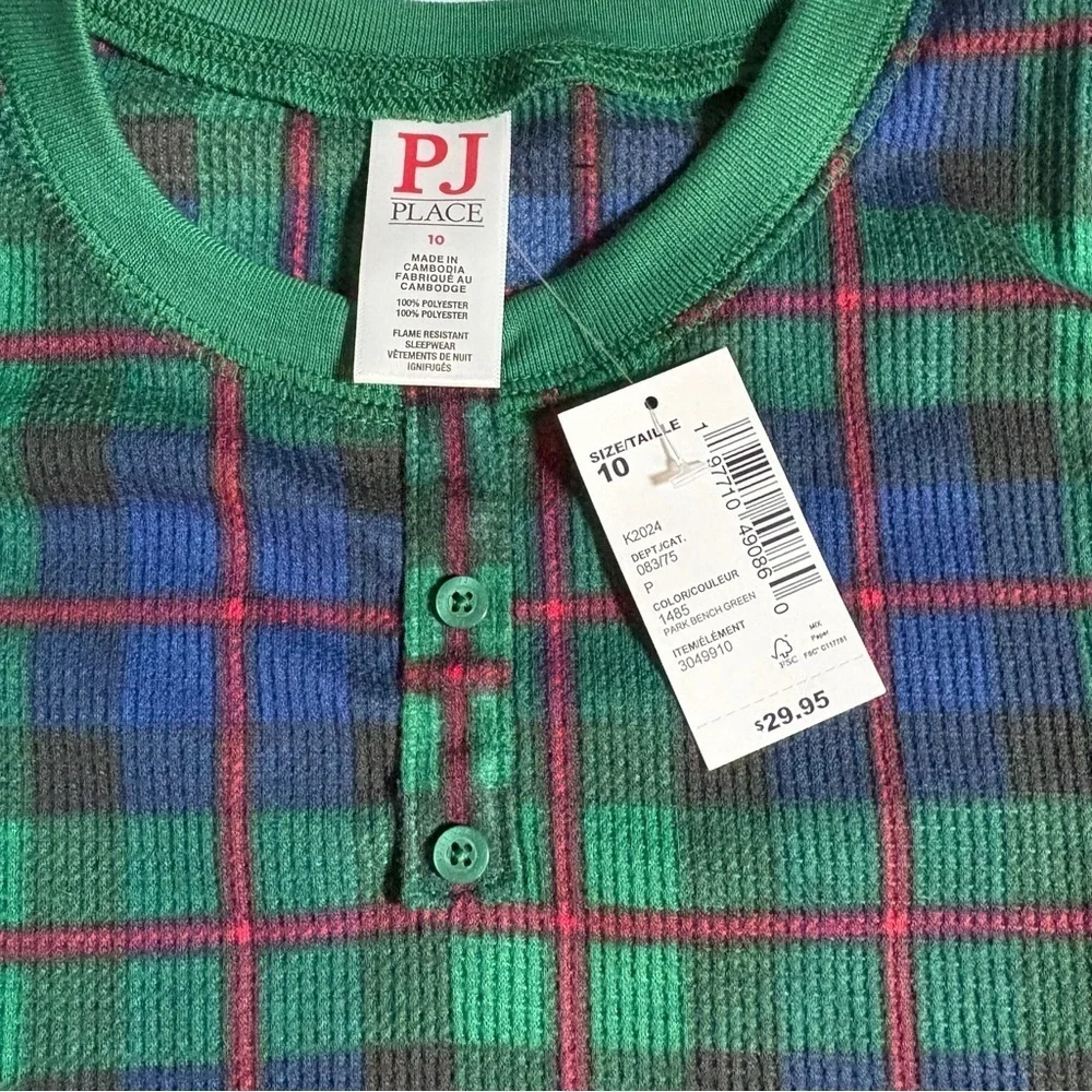 Bundle Kids Christmas Pajama Tops (3) | Holiday Dino & Plaid Long Sleeve Shirts